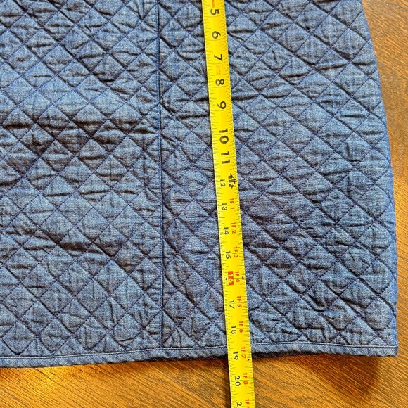 NEW Brooks Brothers Denim Quilted Mini Skirt - Picture 11 of 12